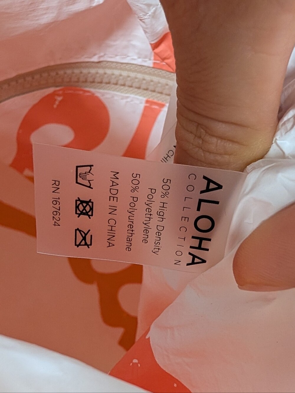 ALOHA Collection Reversible Sunrise Shell/ Shell Clu Waterproof Tote NWT - Picture 9 of 13